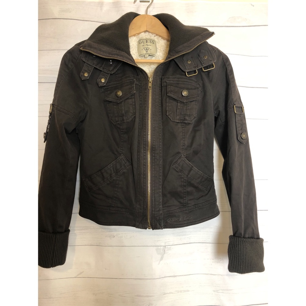 Guess Womens Coat Cotton Blend Size Small winter